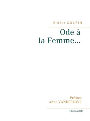 cover image of Ode à la Femme...